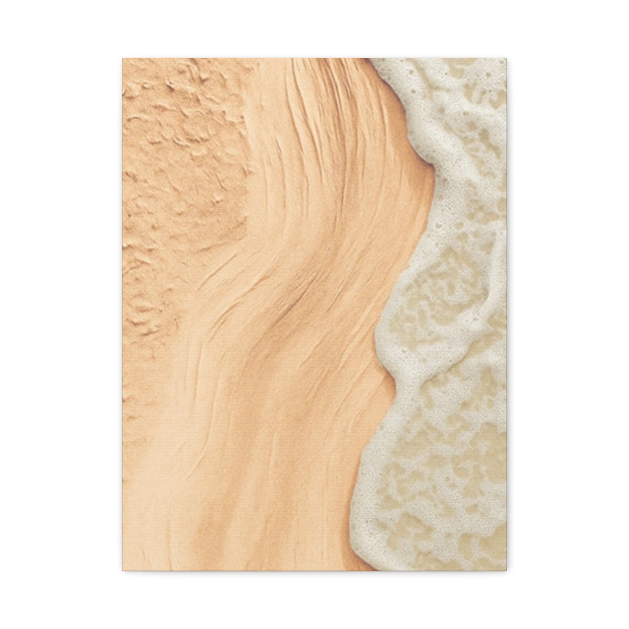 Coastal Beach Canvas Print – Sandy Shoreline Wall Art