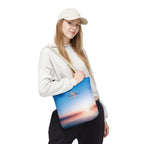 Sunset Beach Tote Bag — Sweet Skies Logo AOP Carryall