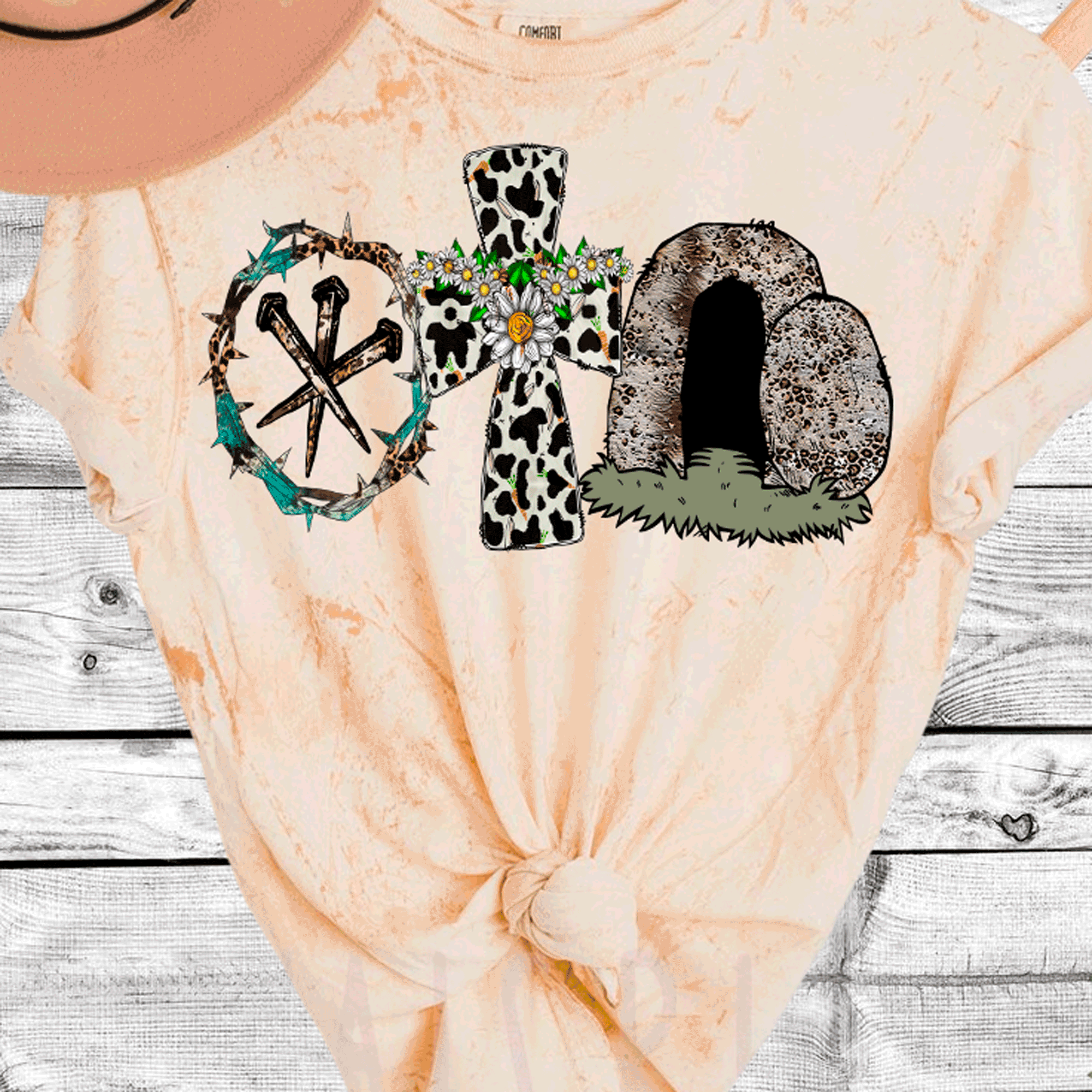 Comfort Colorblast Tie Dye Easter T-Shirt