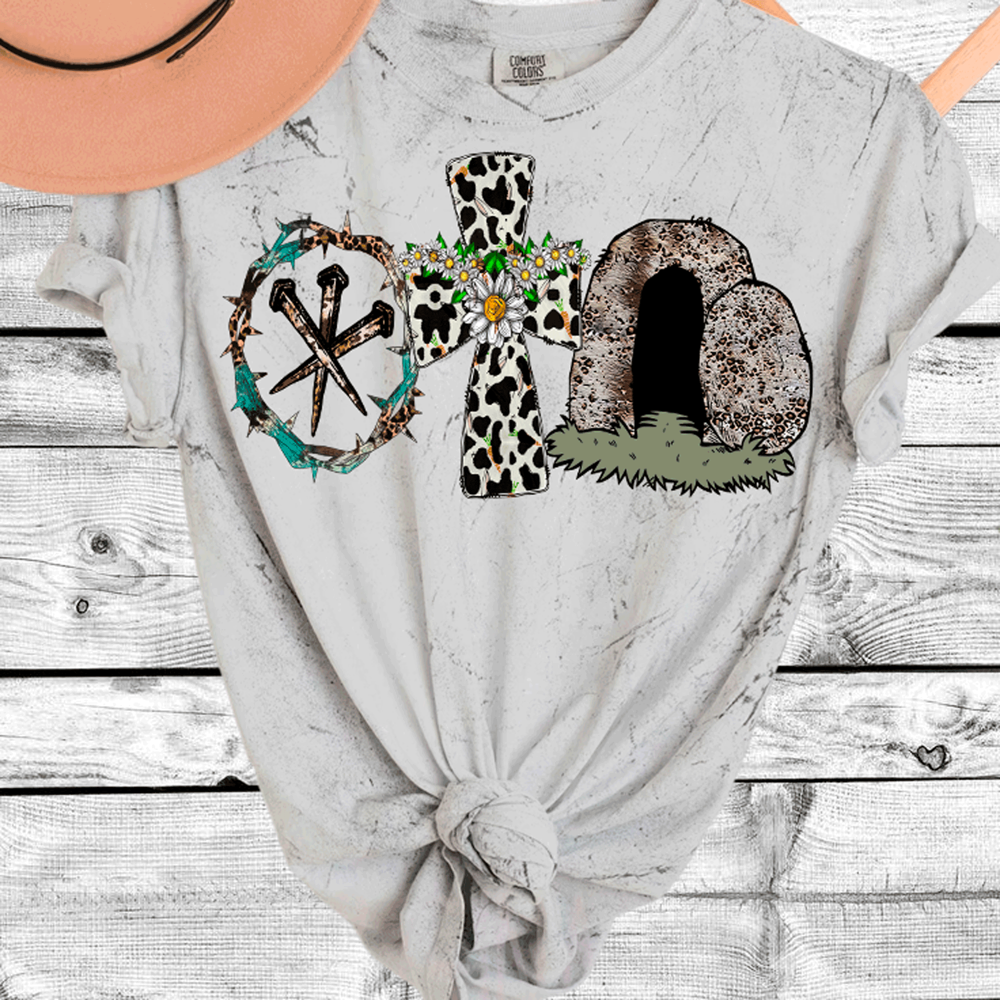 Comfort Colorblast Tie Dye Easter T-Shirt