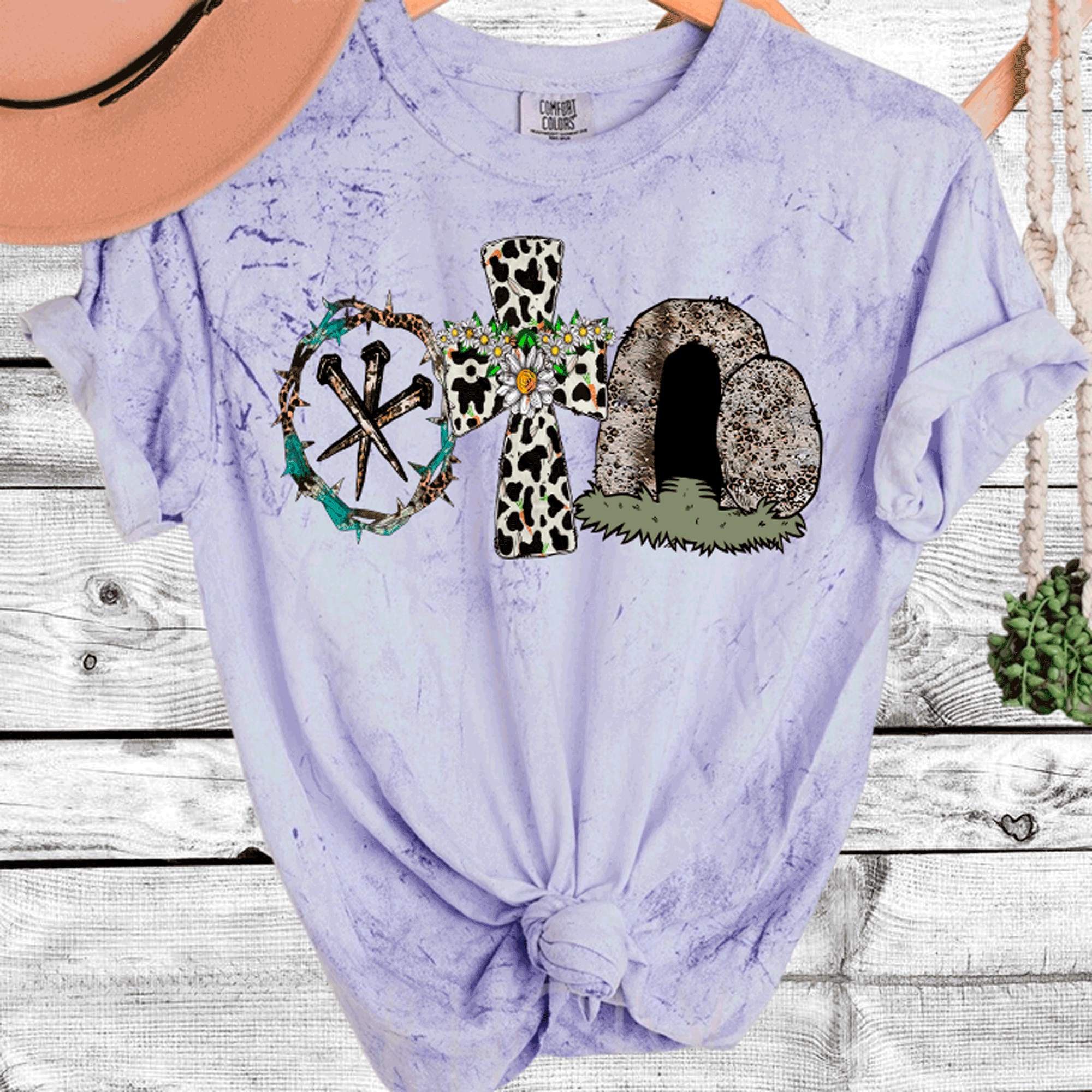 Comfort Colorblast Tie Dye Easter T-Shirt