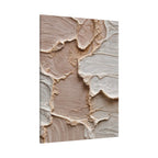 Neutral Textured Abstract Canvas Print — Beige & Cream Wall Art, Matte Stretched 1.25"