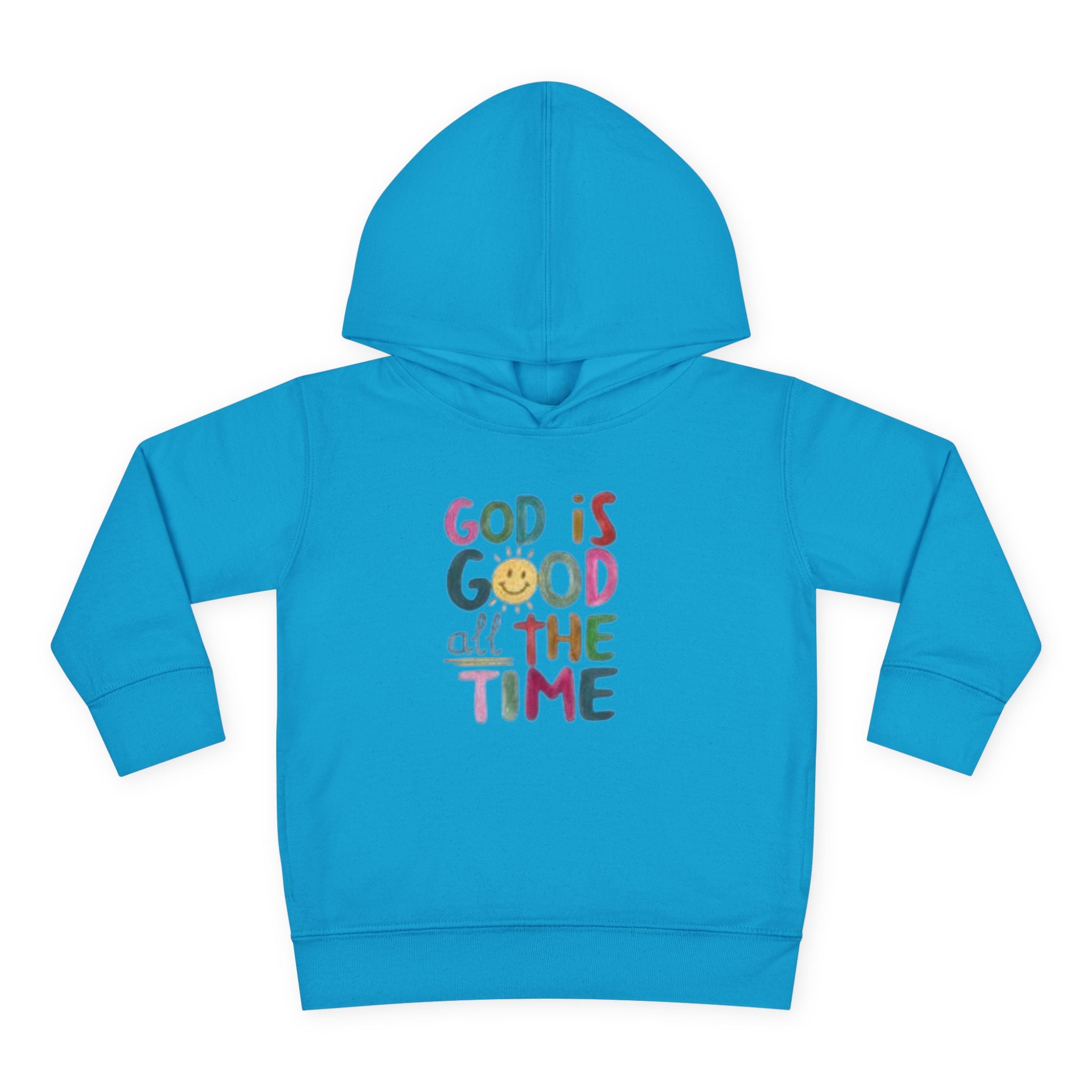 Toddler Hoodie — "God Is Good All The Time" Cute Faith Pullover