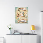 Inspirational Dragonfly Canvas Wall Art - "Accept What Is, Let Go, Have Faith"