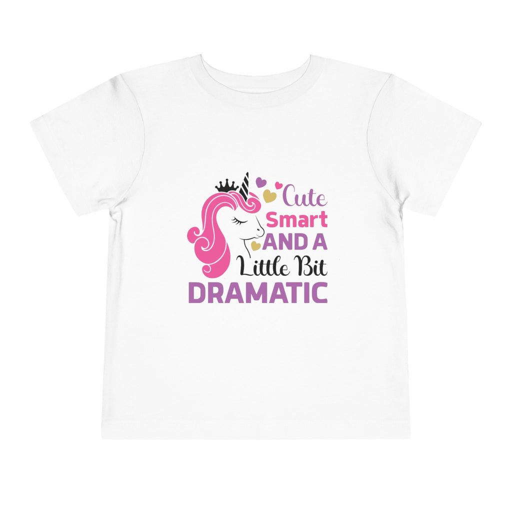 Toddler Tee — Cute Smart and a Little Bit Dramatic Unicorn Shirt