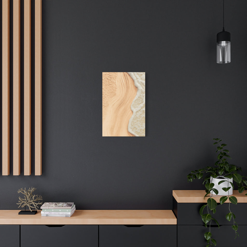 Coastal Beach Canvas Print – Sandy Shoreline Wall Art