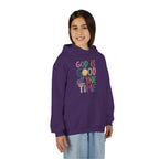 Youth Hoodie — "God Is Good All The Time" Colorful Faith Pullover