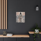 Jesus Walking on Water Matte Canvas Print