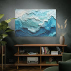 Ocean Waves Texture Matte Canvas Print