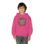 Youth Hoodie — "Embrace the Weird" Colorful Graffiti Graphic