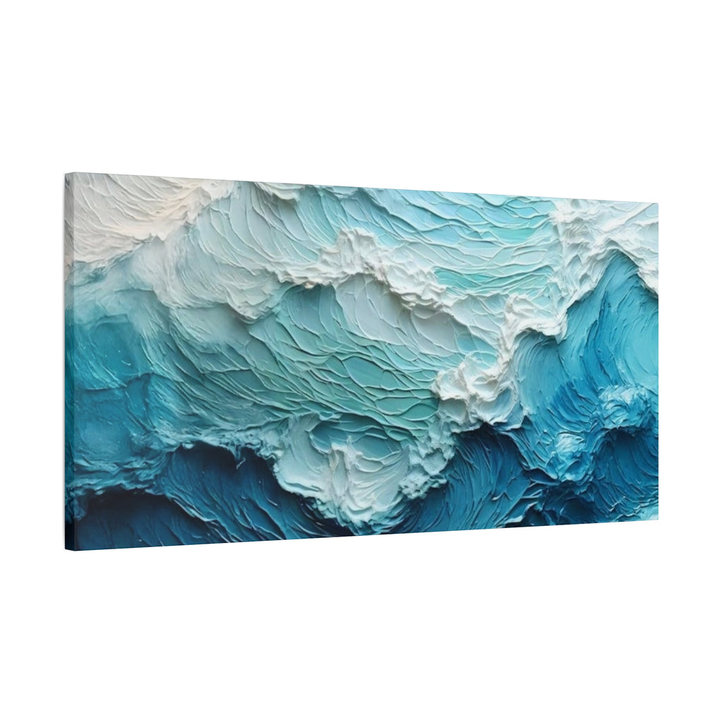 Ocean Waves Texture Matte Canvas Print
