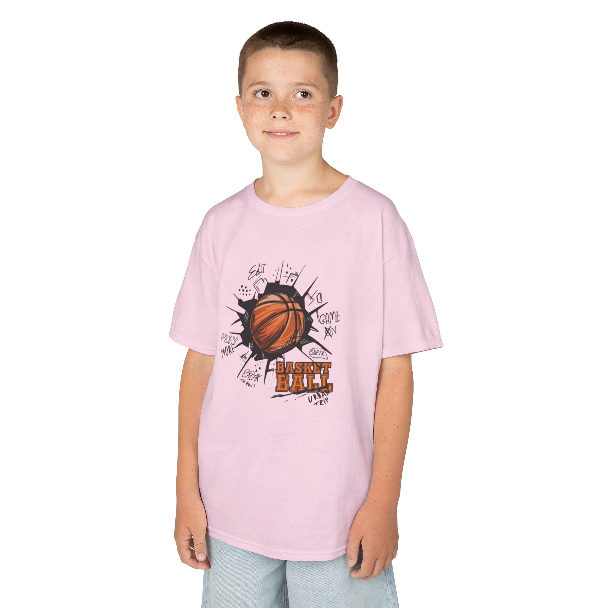 Kids Basketball Tee — Slam Dunk Graphic Shirt