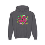 Youth Hoodie - "Just Vibes" Neon Graffiti Pullover