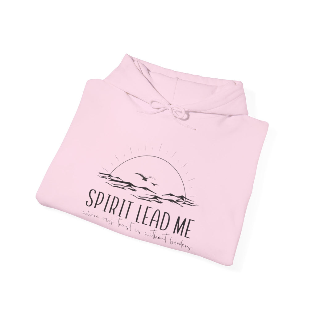Spirit Lead Me Hoodie — Minimal Sunrise Christian Faith Sweatshirt