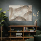 Abstract Neutral Marble Canvas Wall Art — Matte Stretched 1.25"