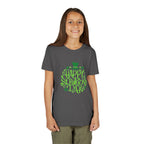 Youth Tee — Happy St. Patrick's Day Green Lettering Kids Shirt