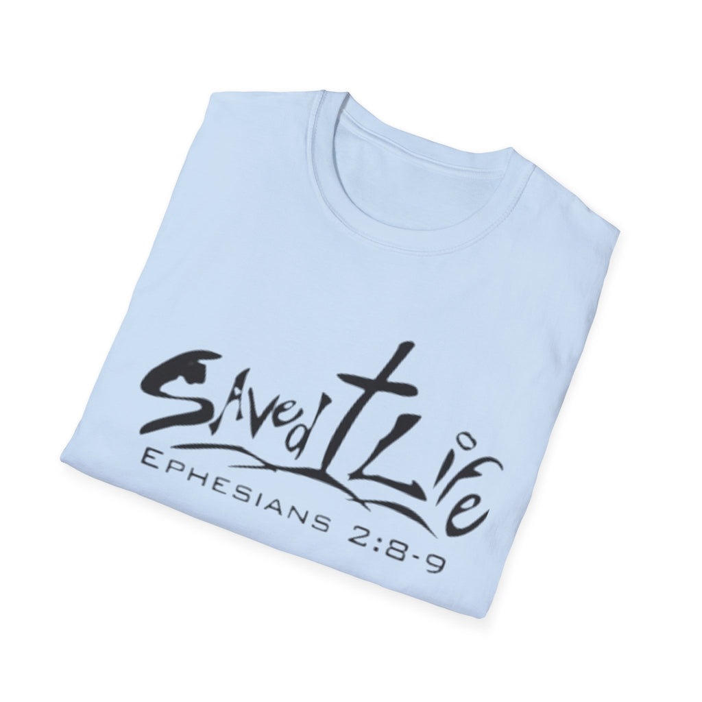Saved & Live T-Shirt — Ephesians 2:8-9 Christian Faith Tee