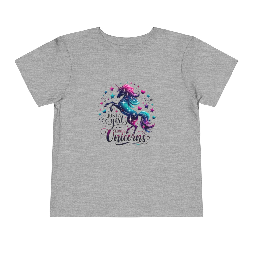 Toddler Tee - "Just a Girl Who Loves Unicorns" Magical Unicorn Shirt