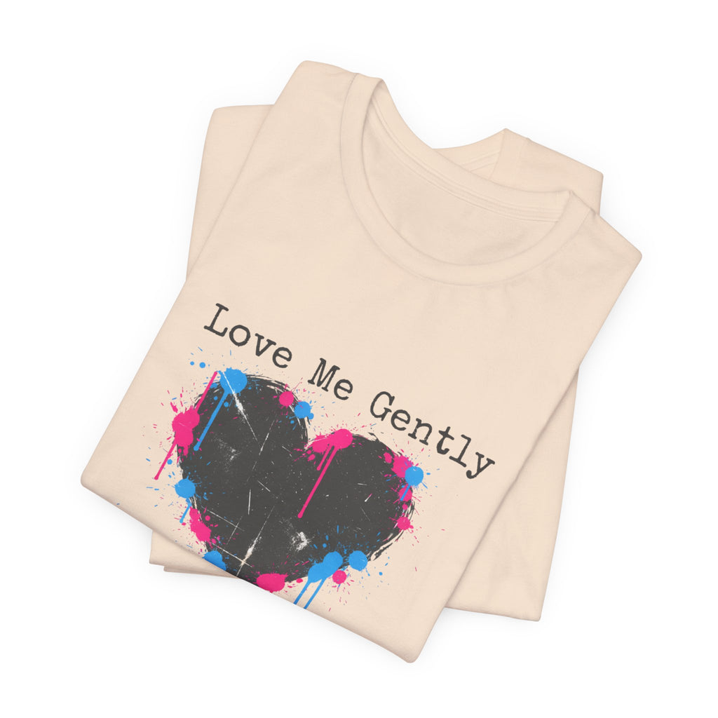 Distressed Graffiti Heart Tee | grunge heart shirt, punk heart design