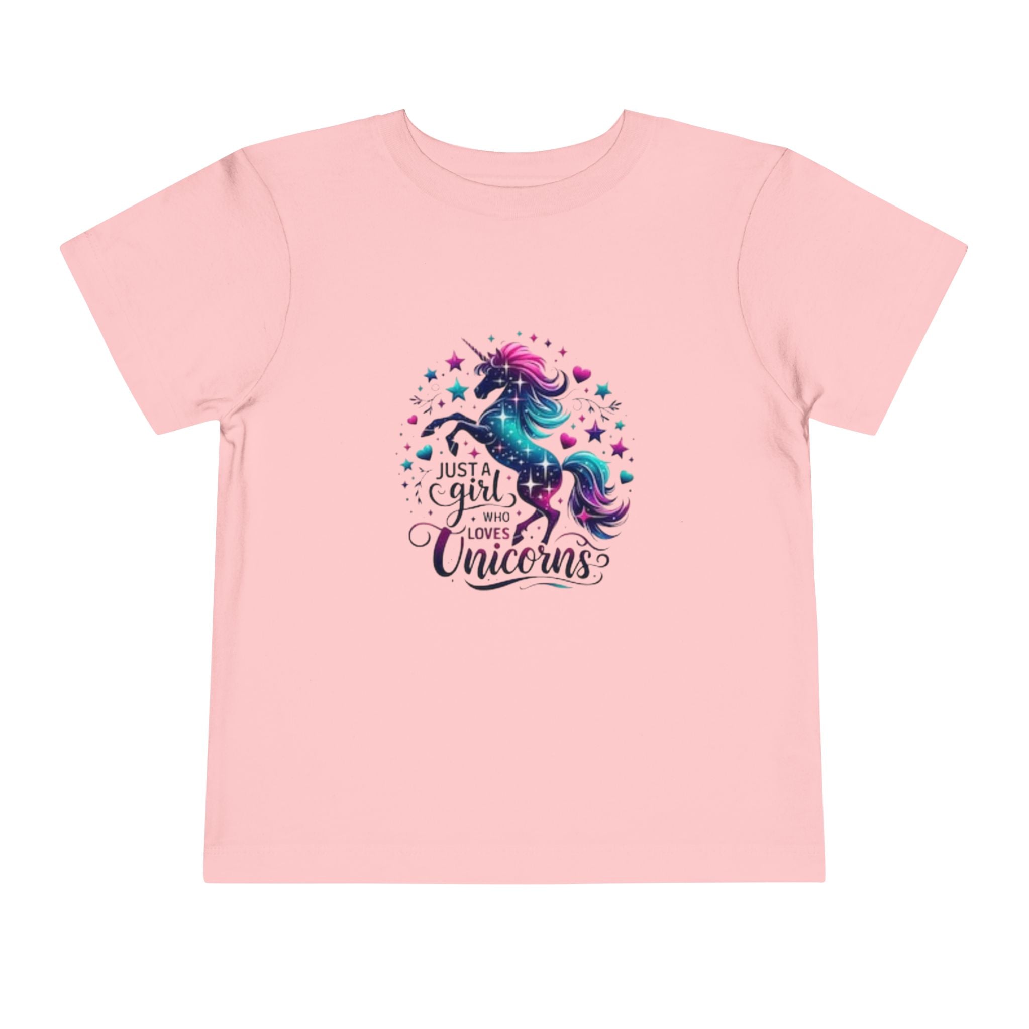 Toddler Tee - "Just a Girl Who Loves Unicorns" Magical Unicorn Shirt