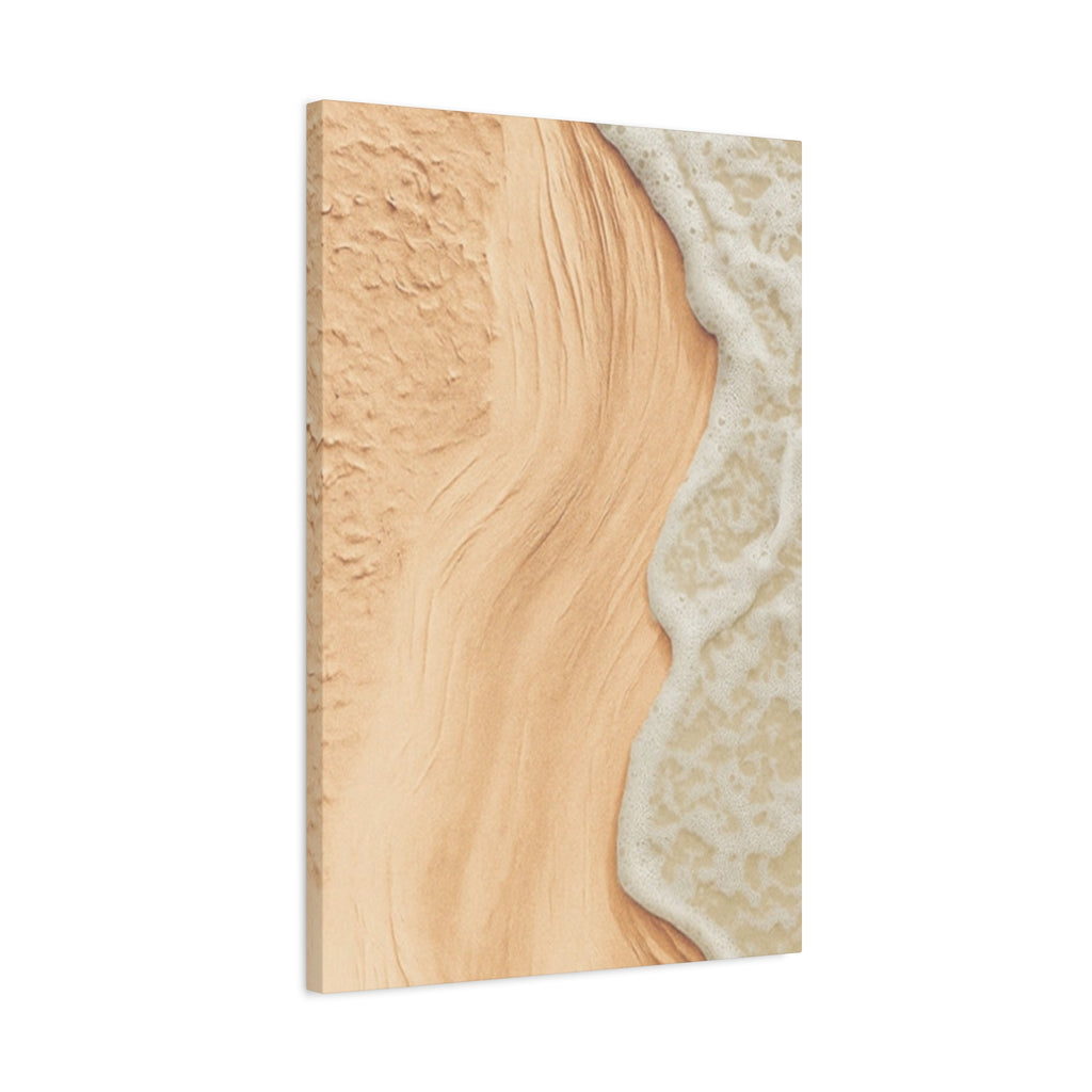 Coastal Beach Canvas Print – Sandy Shoreline Wall Art