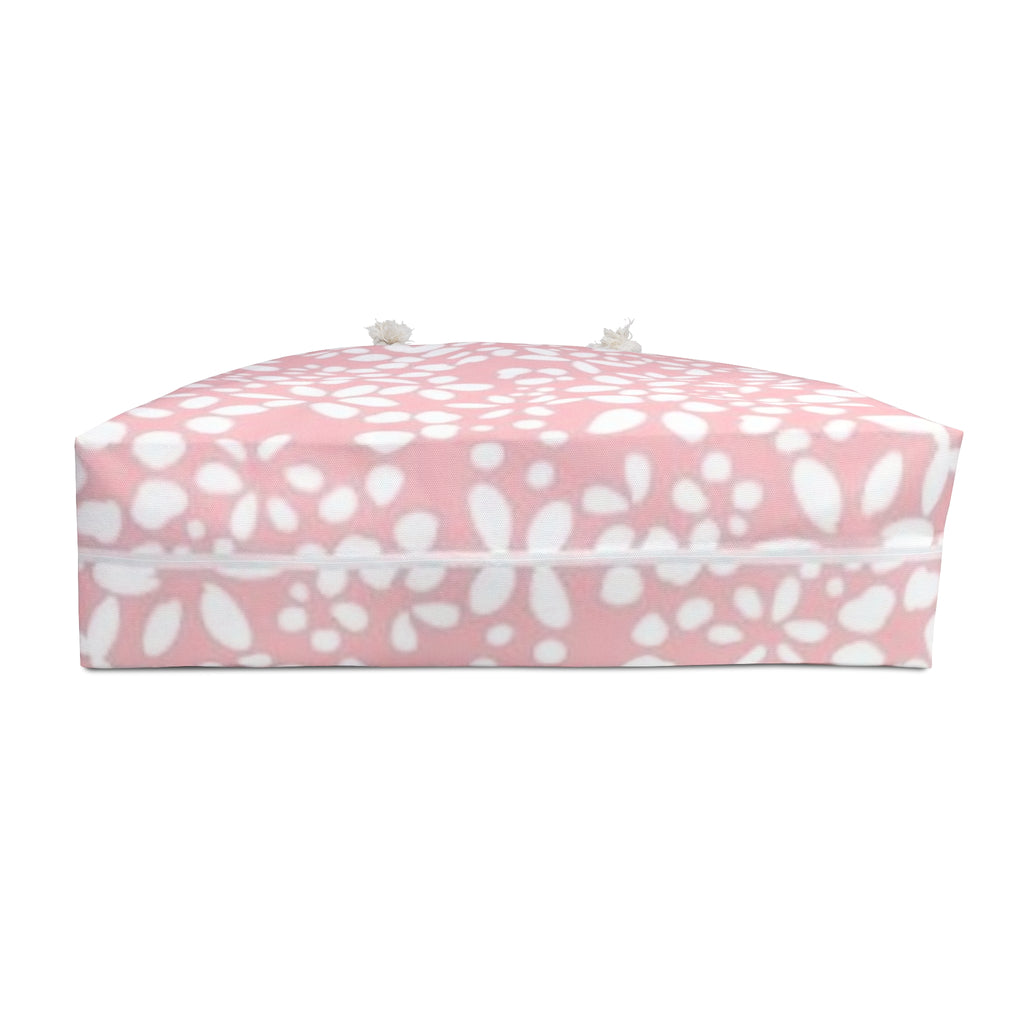 Pink Floral Weekender Bag — Large Floral Travel Tote for Beach & Weekend Getaways