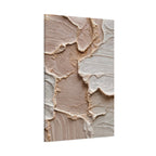 Neutral Textured Abstract Canvas Print — Beige & Cream Wall Art, Matte Stretched 1.25"