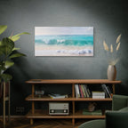 Seaside Waves Matte Canvas Print — Tranquil Beach Wall Art, Stretched 1.25"