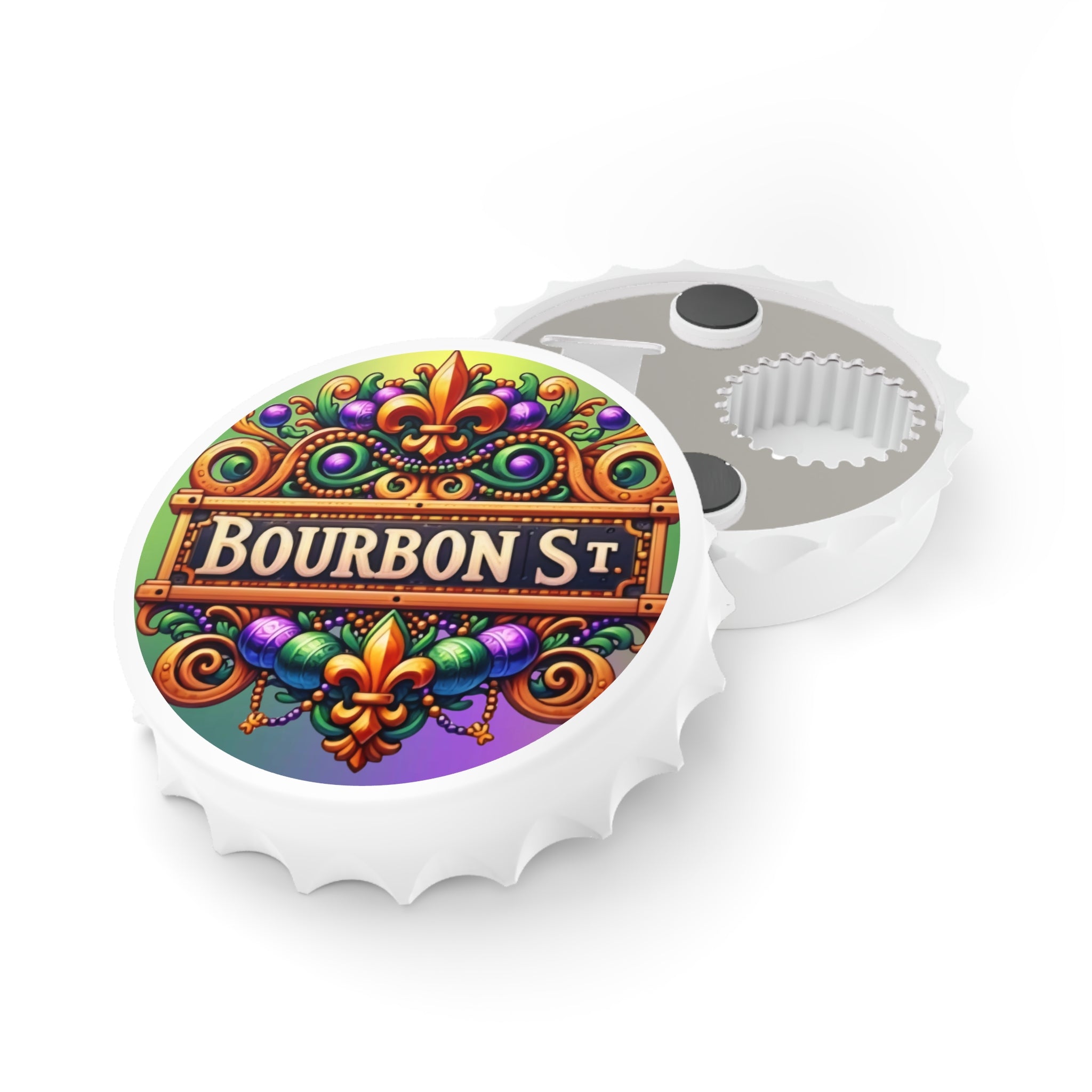 Bourbon St. Mardi Gras Bottle Opener