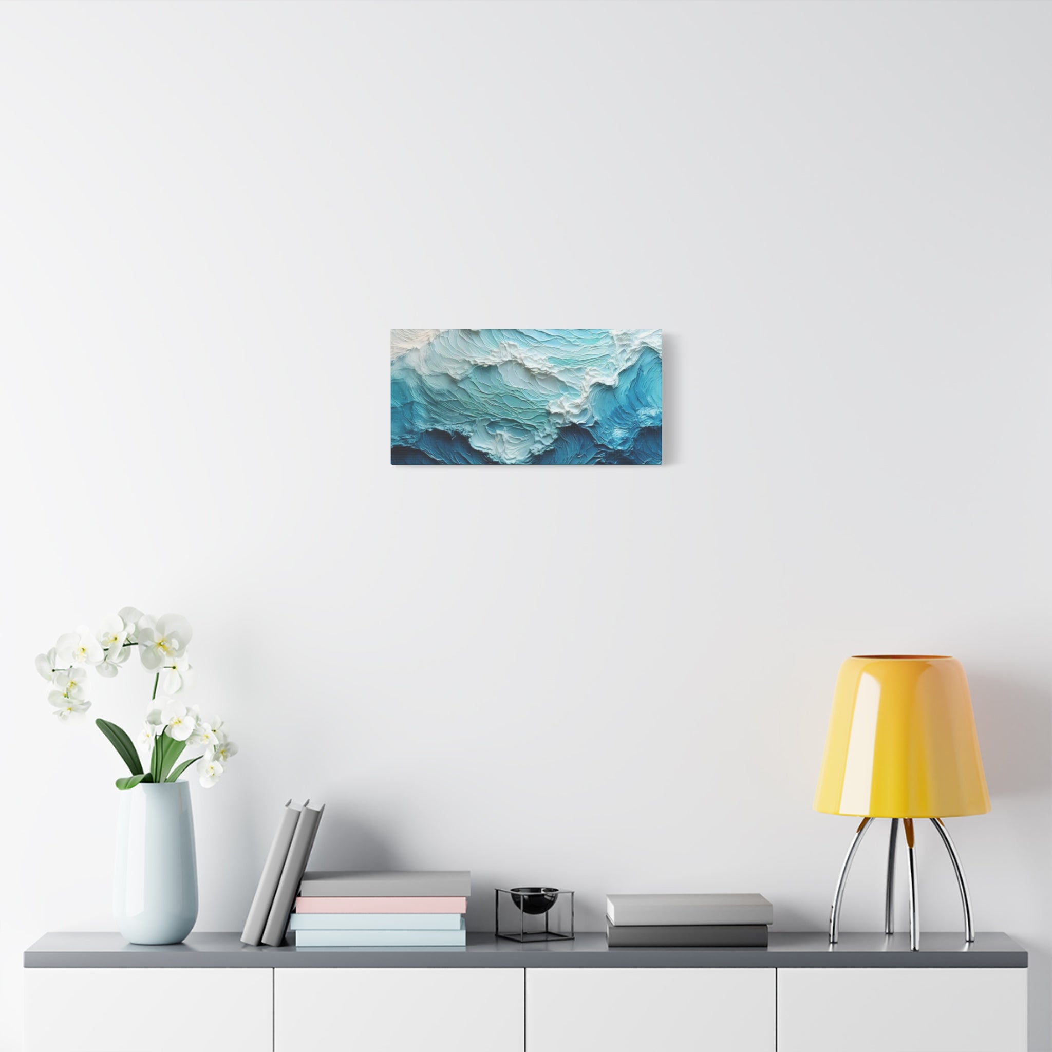 Ocean Waves Texture Matte Canvas Print