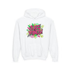 Youth Hoodie - "Just Vibes" Neon Graffiti Pullover