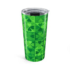 St. Patrick's Day Shamrock 20oz Tumbler – Green Clover Pattern Travel Cup