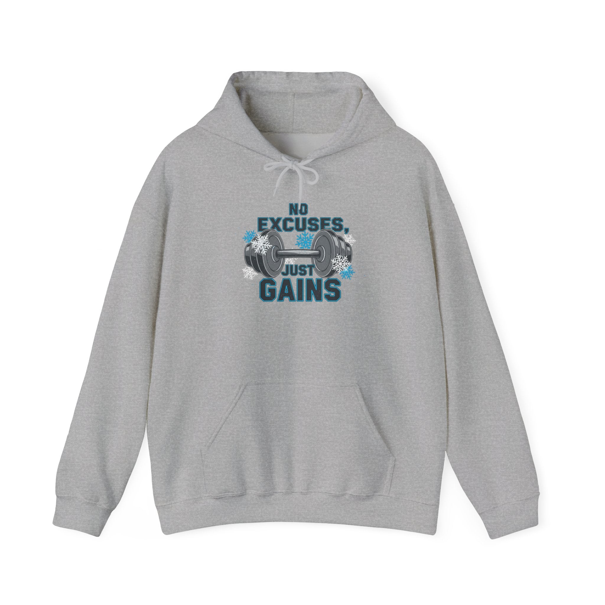 No Excuses Just Gains Hoodie | winter workout shirt, gym motivation hoodie