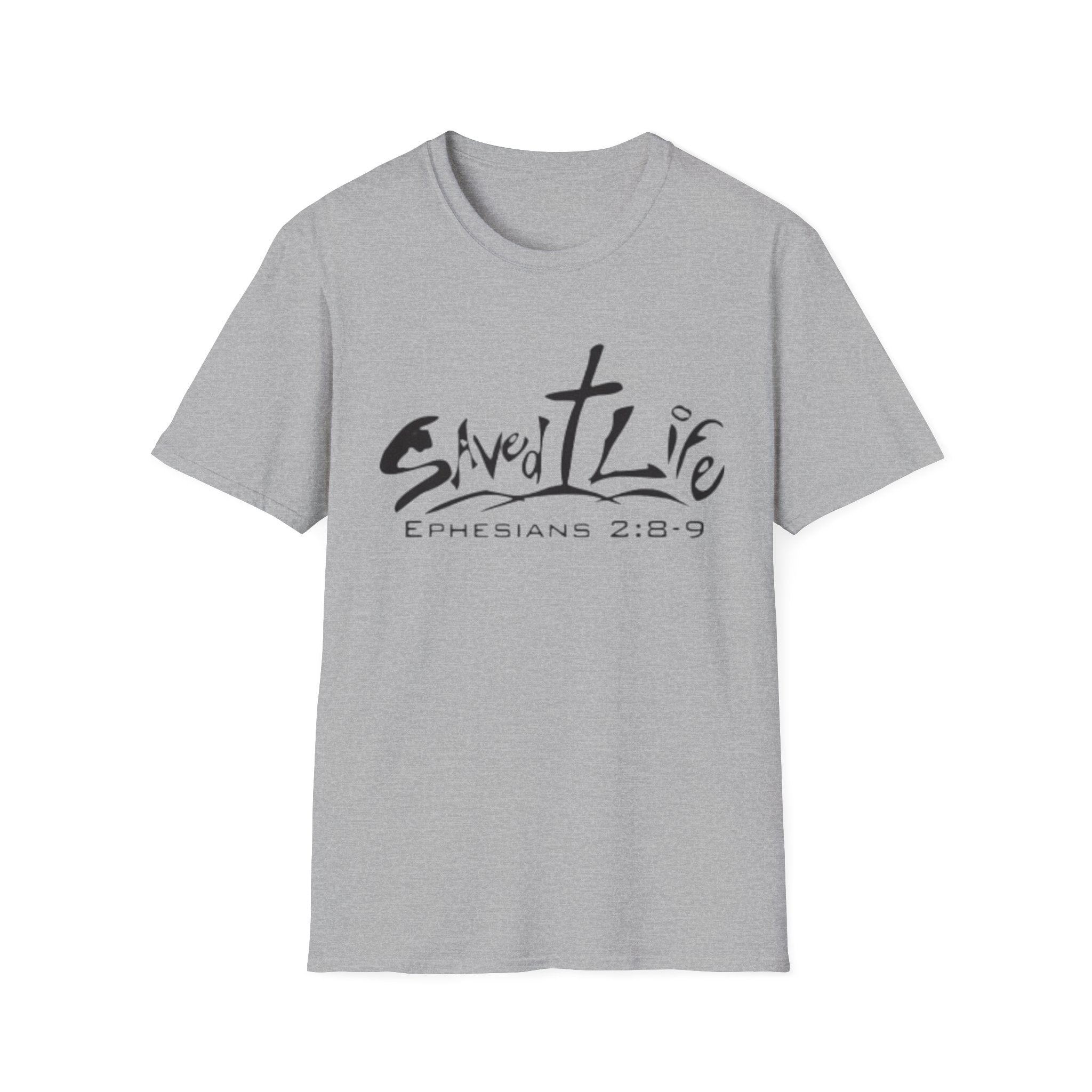 Saved & Live T-Shirt — Ephesians 2:8-9 Christian Faith Tee
