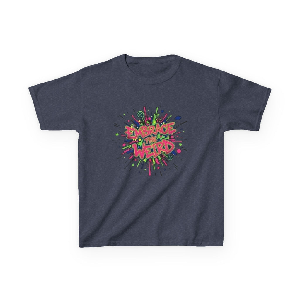 Kids T-Shirt — "Embrace Your Weird" Colorful Splash Graphic