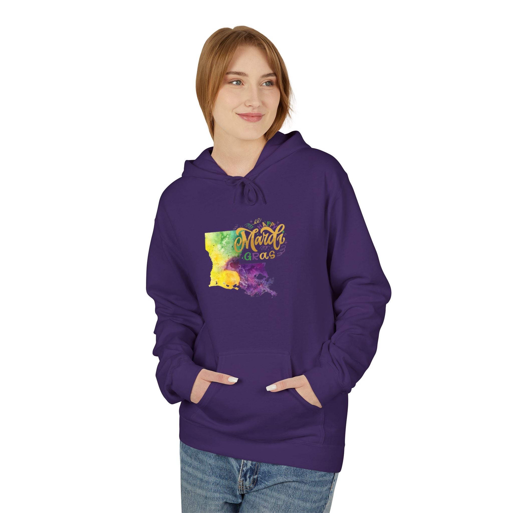 New Mexico Watercolor 'Amarillo' Hoodie — Southwestern State Pride Pullover