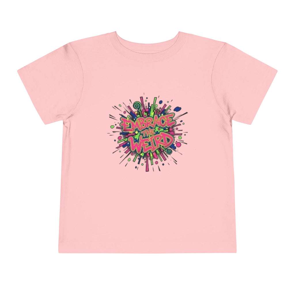 Toddler Tee — 'Embrace Your Weird' Colorful Graffiti Kids Shirt
