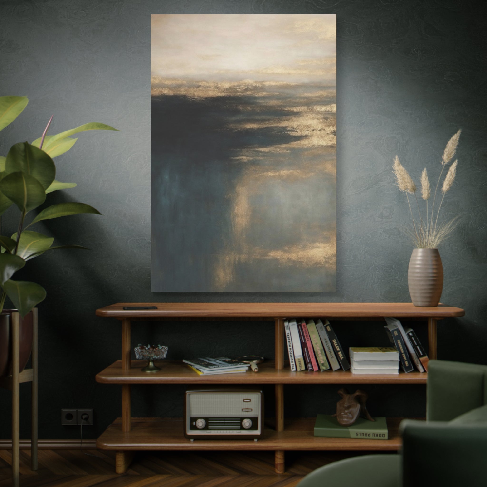 Abstract Stormy Seascape Canvas
