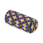 Mardi Gras Diamond Can Cooler — Purple Green Gold Beverage Koozie
