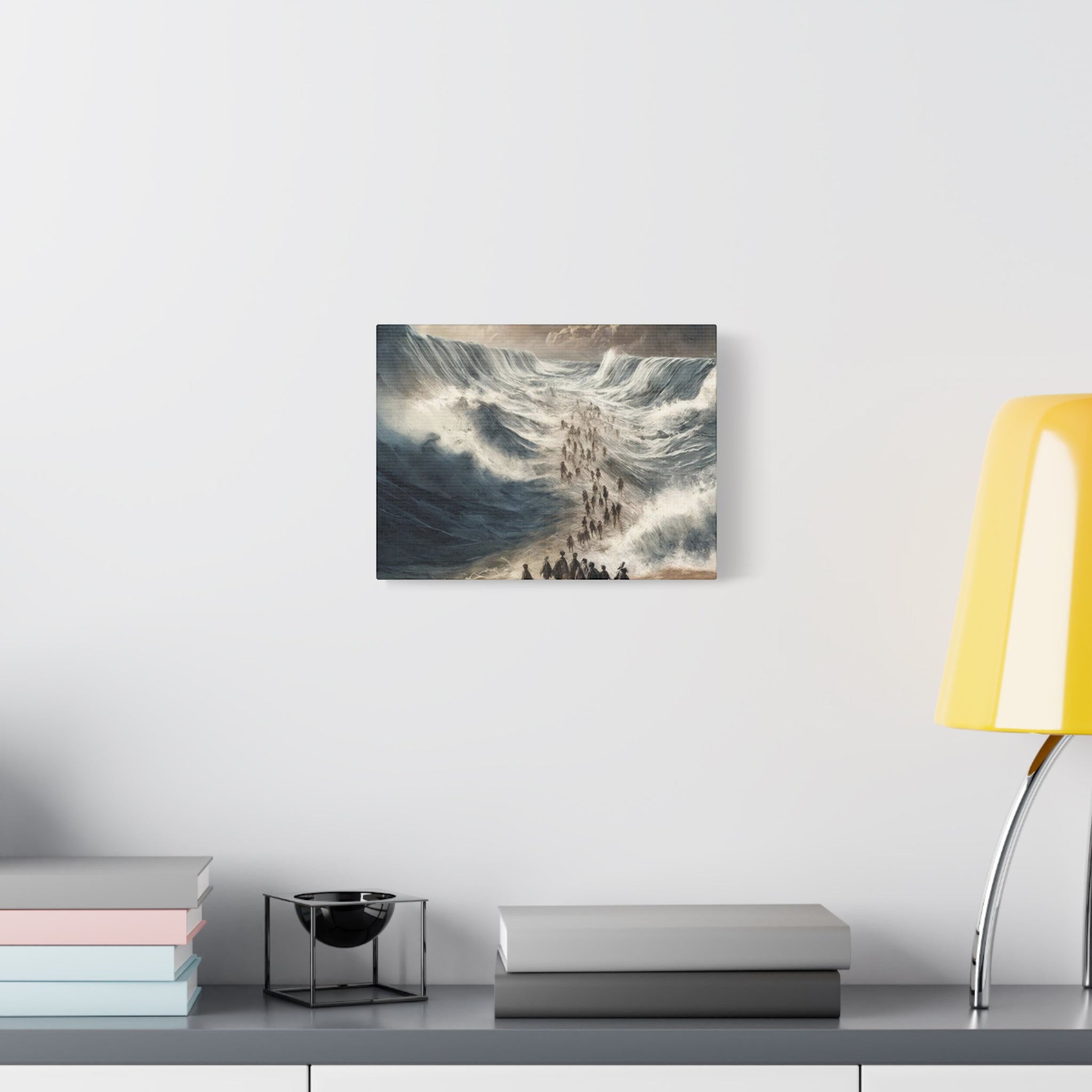 Biblical Exodus Wall Canvas — Parting of the Red Sea Matte Stretched Canvas