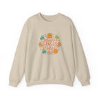 Crewneck Sweatshirt — "Maybe Later, But Probably Not" Retro Floral Graphic