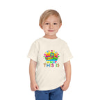 Toddler Tee — "I Have No Idea What This Is" Colorful Retro Toy Graphic