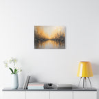 Abstract Gold Landscape Canvas Wall Art — Matte Stretched 1.25"