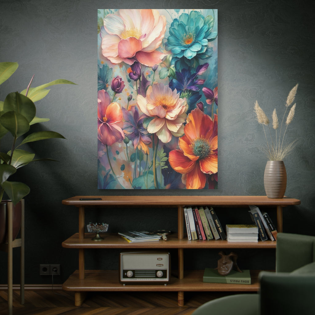 Floral Dreamscape Matte Canvas Print — Stretched 1.25"