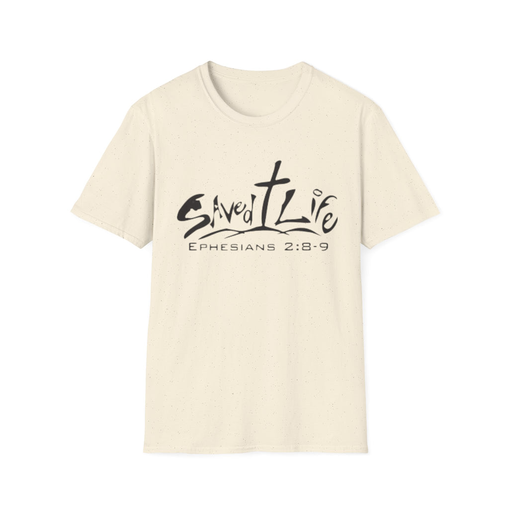 Saved & Live T-Shirt — Ephesians 2:8-9 Christian Faith Tee