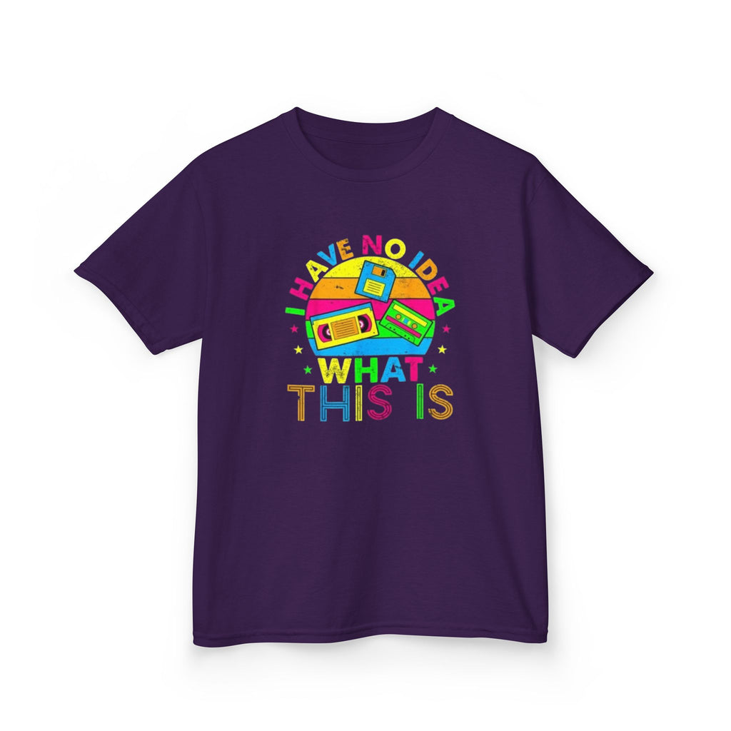 Kids T-Shirt — "I Have No Idea What This Is" Colorful Retro Toy Graphic