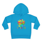 Toddler Hoodie — "I Have No Idea What This Is" Colorful Toy Graphic