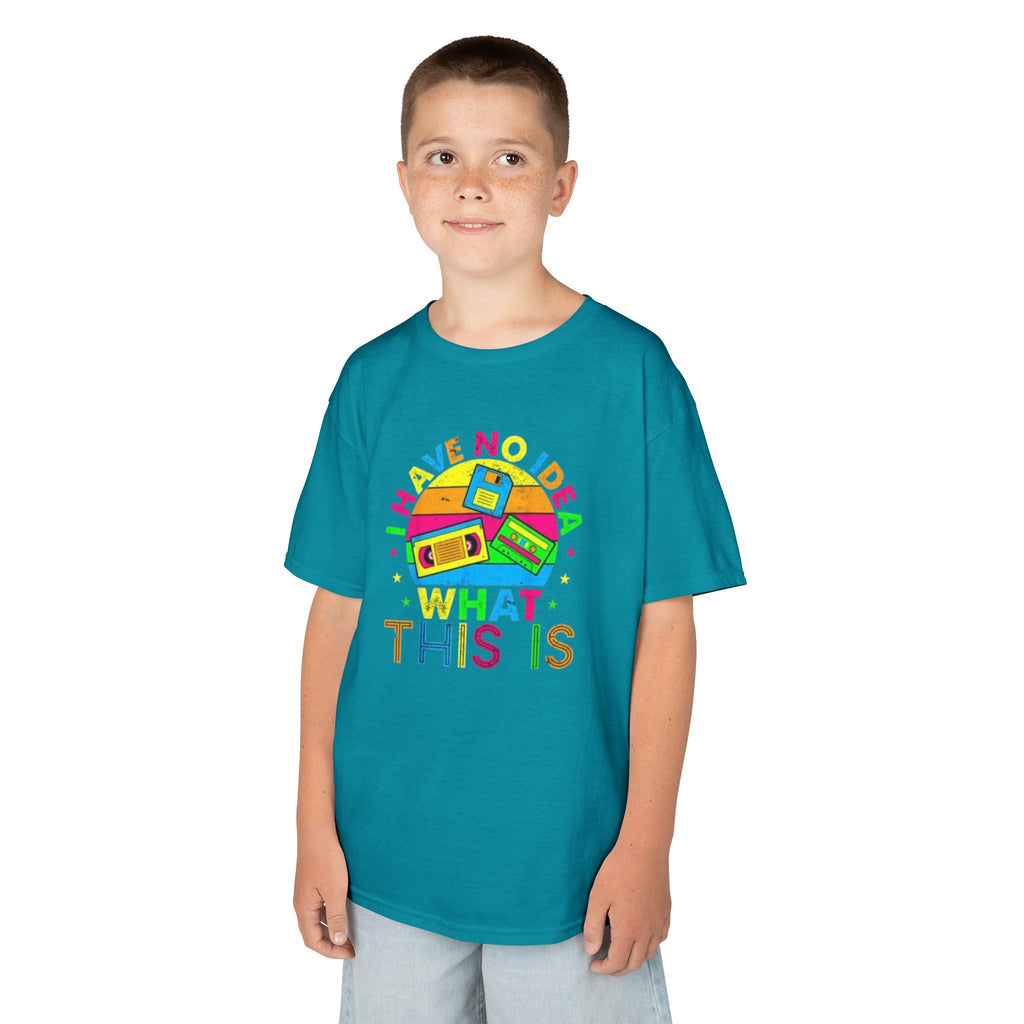 Kids T-Shirt — "I Have No Idea What This Is" Colorful Retro Toy Graphic