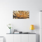 Golden Dahlia Matte Canvas Wall Art — Stretched 1.25"