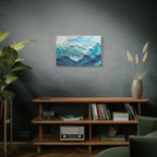 Ocean Waves Texture Matte Canvas Print